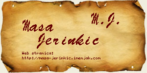 Maša Jerinkić vizit kartica